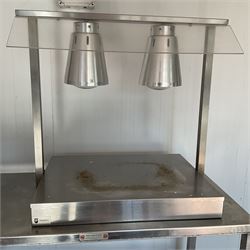 Parry C2LU 1000W stainless steel table top carvery food warmer, twin element, little use - THIS LOT IS TO BE COLLECTED BY APPOINTMENT FROM DUGGLEBY STORAGE, GREAT HILL, EASTFIELD, SCARBOROUGH, YO11 3TX