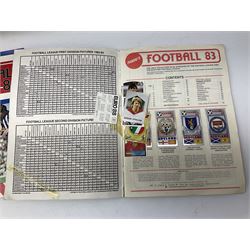 Four 1980s Panini's Football sticker albums for 1981,1983, 1984 & 1985
