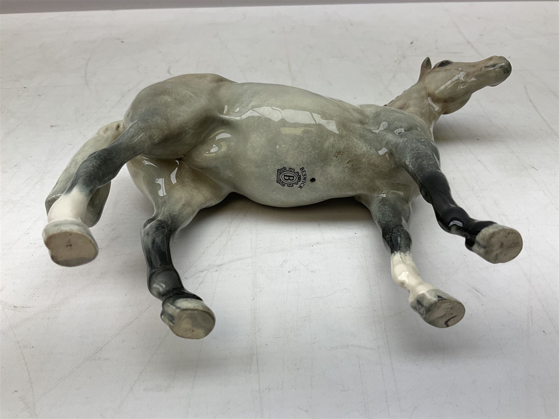 Beswick Grey Roan Hunter, no. H260 with printed mark beneath H19.5cm
