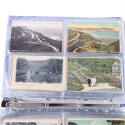 Collection of local Scarborough post cards, including South Bay, The Spa, Churches, novelty examples, black and white examples, etc contained within various albums, (approximately 780)