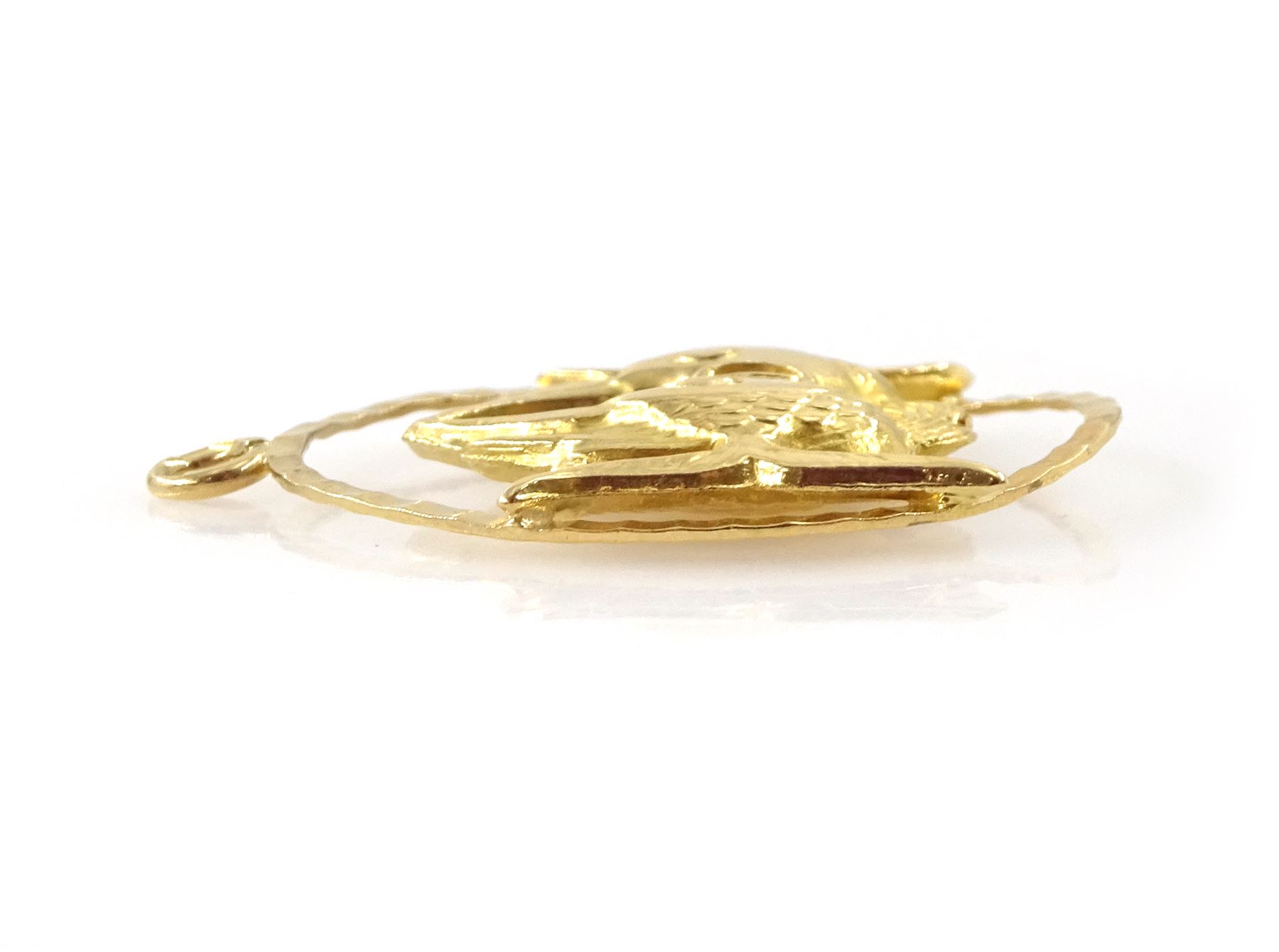 18ct gold Pisces pendant