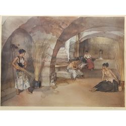 Sir William Russell Flint (Scottish 1880-1969): 'The Four Sisters - Chazelet', limited edition colour print signed in pencil pub. 1956, 44cm x 61cm