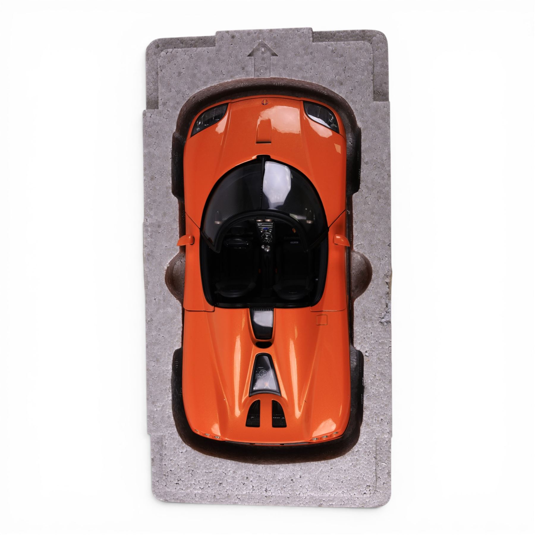 Autoart Signature 1:18 scale Koenigsegg CCX in orange, serial no. 1163, boxed with certificate of authenticity