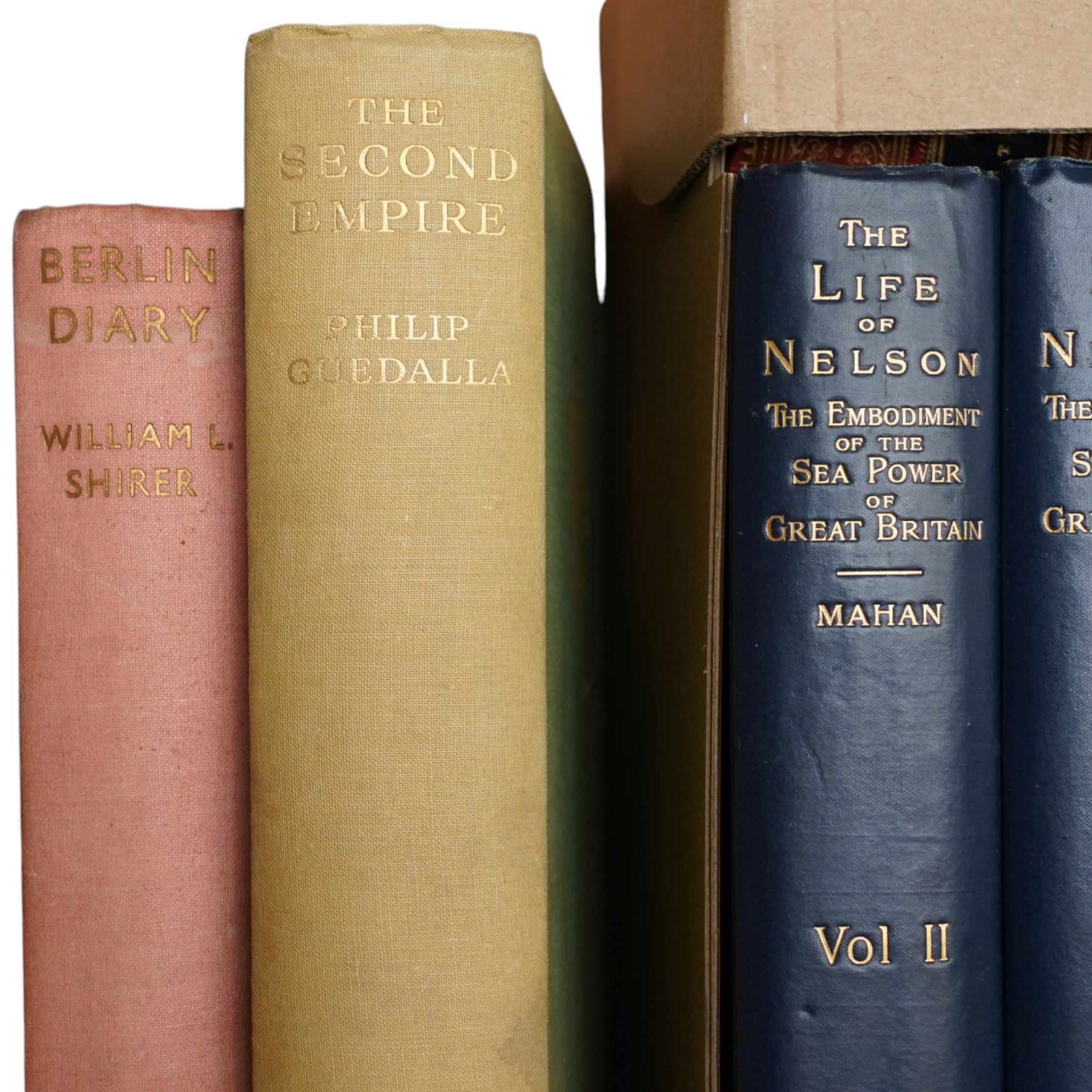 Empire, War and Battle Interest - Mahan, Captain AT 'The Life of Nelson - The Embodiment of Sea Power of Great Britain', McKenna, M 'I Was a Spy!', 'Napoleon' Ludwig, Emil, 'In the World War' Czernin, Count Ottokar, Fitchett 'Fights For the Flag', and others