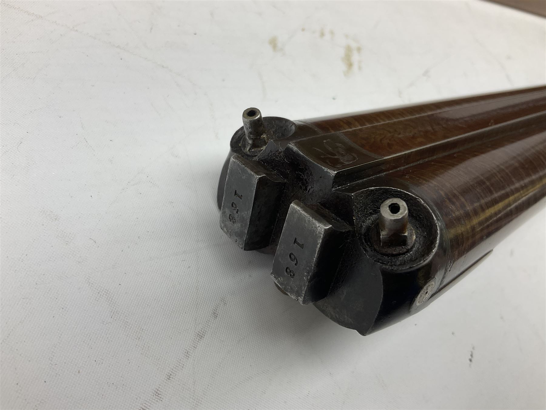 William Ling of London 15-bore double barrel side-by-side percussion shotgun, No.168, the 74cm (29