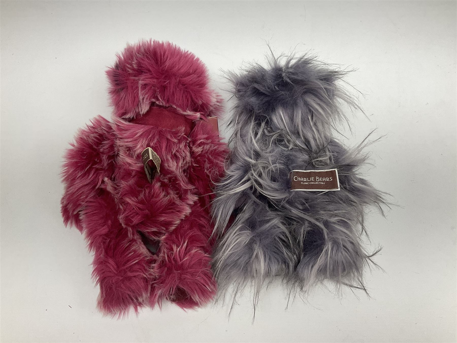 Six Charlie Bears, comprising limited edition Charlie Birthday Bear 2018 CB181946A, designed by Isabelle Lee, limited to 2000, Sharon CB181822B, Muffin CB191943B, and Raspberry Trifle CB631404, each designed by Isabelle Lee, Roman CB191807O, designed by Heather Lyell, and Angelica CB206018O, all with tags