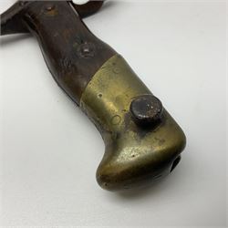 Two 19th century French model 1874 epee bayonets, each with 52cm steel blade, and armoury dates for 1880 and 1881 L64cm overall (2)