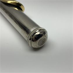 Earlham silver plated three-piece flute, serial no.940562; in fitted carrying case