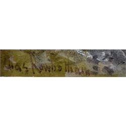 Thomas Charles Leeson Rowbotham (British 1823-1875): 'Lake Bolsena', gouache and watercolour signed 12.5cm x 19cm