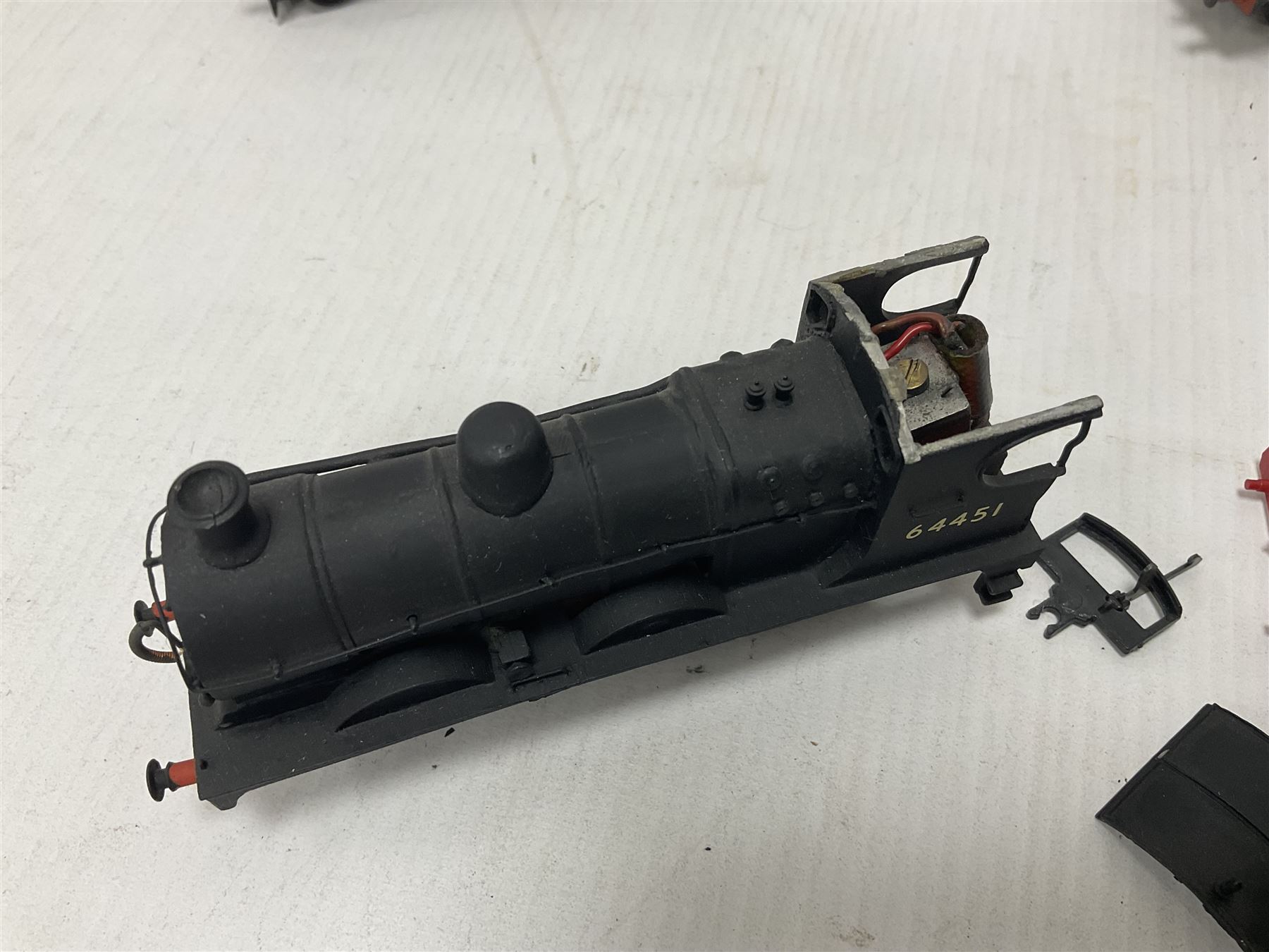 ‘00’ gauge - eight kit built steam locomotives, mostly for restoration comprising LNWR/LMS Whale G Class 0-8-0 no.49078 in BR black; Class J11 (Pom-Pom) 0-6-0 no.64451 in BR black; Class F4 2-4-2T no.67214 in BR black; Precursor Tank Whale ‘Dreadnought’ 4-4-0 no.659 in black; Class O2 2-8-0 no.63936 in BR black; Class A4 4-6-2T no.6978 in LNER crimson; Class C16 4-4-2T no.67489 in BR black; Class A6 4-6-2T no.69791 in BR black (8) 