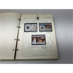 Stamps relating to royalty and royal events including Queen Elizabeth II 1952-1977 Silver Jubilee, 1953-1978 Coronation Anniversary, the Wedding of H.R.H. The Prince of Wales to Lady Diana Spencer etc, housed in various albums and folders