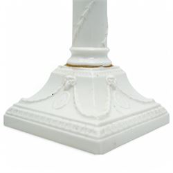Pair of Wedgwood Corinthian Column candlesticks, with printed marks to base, H27cm (2)