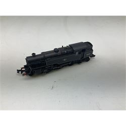Graham Farish by Bachmann 'N' gauge - Class 4F 0-6-0 locomotive no.43875, Class 3F 0-6-0 'Jinty' locomotive no.47314, Fairburn 2-6-4 tank locomotive no.42073 and Standard Class 4MT 2-6-4 locomotive no.80119 (4)