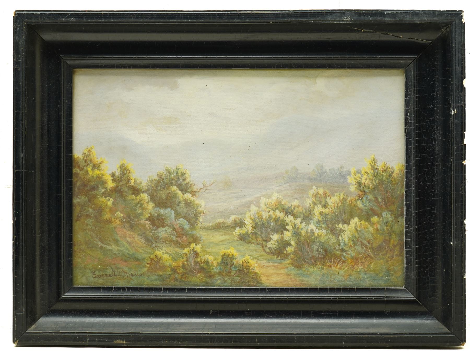 Everett Watson Mellor (British 1878-1965): Moorland Landscape, watercolour signed 20cm x 30cm