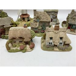 Twenty Lilliput Lanes, including The Chocolate House, Chiltern Mill, Blaise Hamlet, St Kevin Church, some with deeds and original boxes