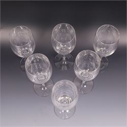 Dartington Crystal Charlotte suite for six, comprising wine, flutes, goblets and water glasses, all with boxes 