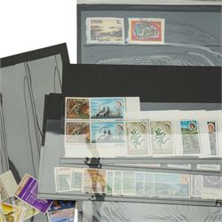 Mostly African stamps, including Swaziland Protectorate with King George V 1935 Silver Jubilee King George VI 1937 Coronation, Royal Visit 1947, Queen Elizabeth II with unused sets or part sets, commemorative covers, Basutoland, Bechuanaland, Rhodesia, Zambia, Southern Rhodesia etc, housed in two albums and loose