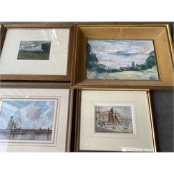 Collection of principally early 20th century watercolours and oils, artists including Charles James Barraud, Harold Wharfe, John Mackie, Tom Campbell, Gladys M Aitken, Bohuslav Barlow, Willie Stephenson, Gordon Clifford Barlow, After Albert George Stevens, Harriet Skidmore, etc