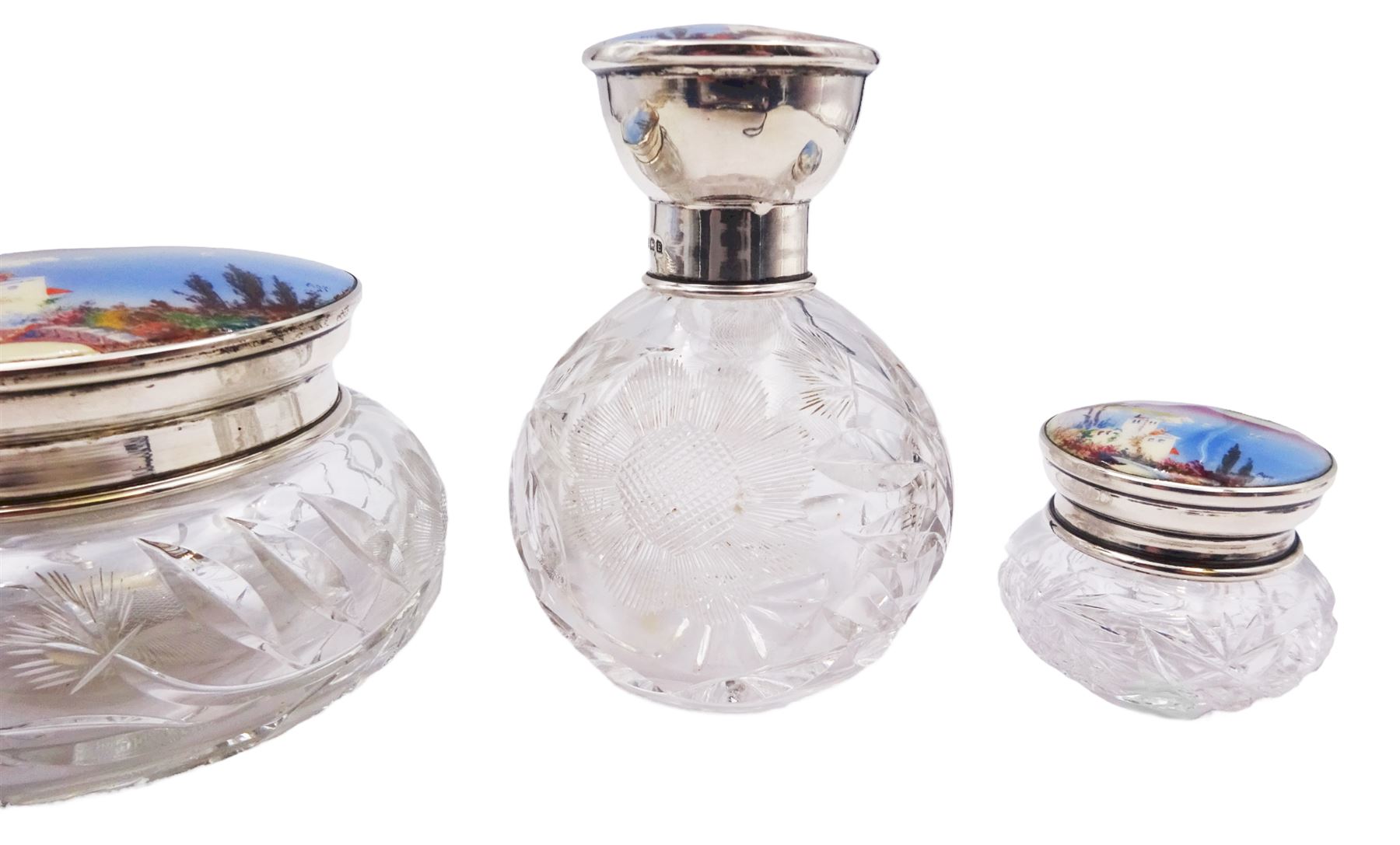 white christmas dresses Vintage Cut Glass Dressing Table Set – Kernow Furniture