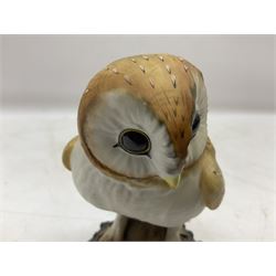 Royal Crown Derby barn owl figure, with printed marks beneath, no. XXXVIII H14cm