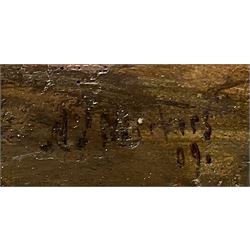 A J Vickers ?? (19th/20th century): Village Street Scenes, pair oils indistinctly signed and dated '09 one indistinctly titled 19cm x 29cm (2)