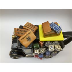 Ringtons novelty teapots, comprising the Ringtons Delivery Van teapot, and the Tea Merchant teapot, both with boxes and certificates of ownership.