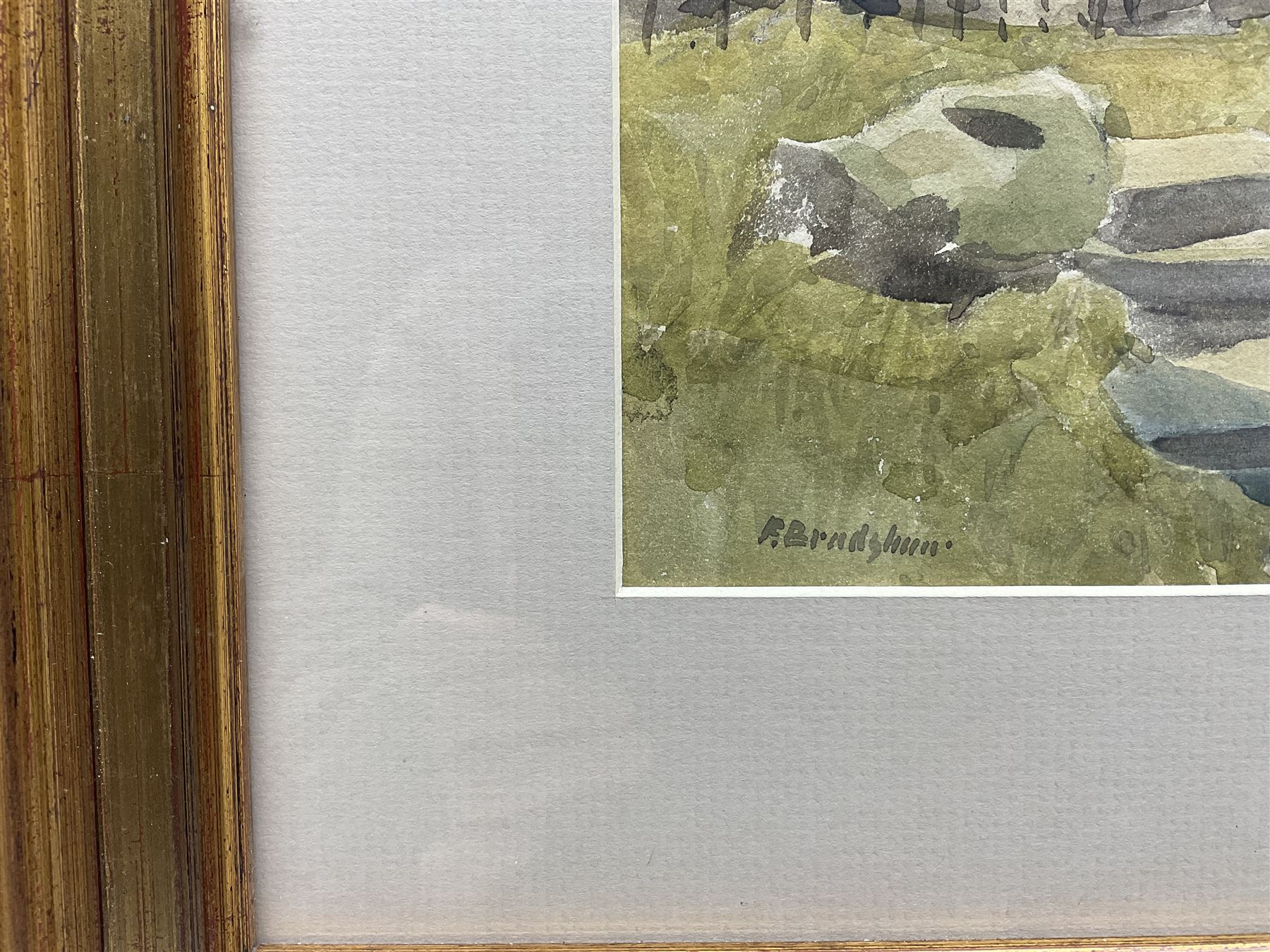 Frank Bradshaw (British 1884-1969): 'Braithwaite near Keswick', watercolour signed, titled verso 24cm x 35cm 