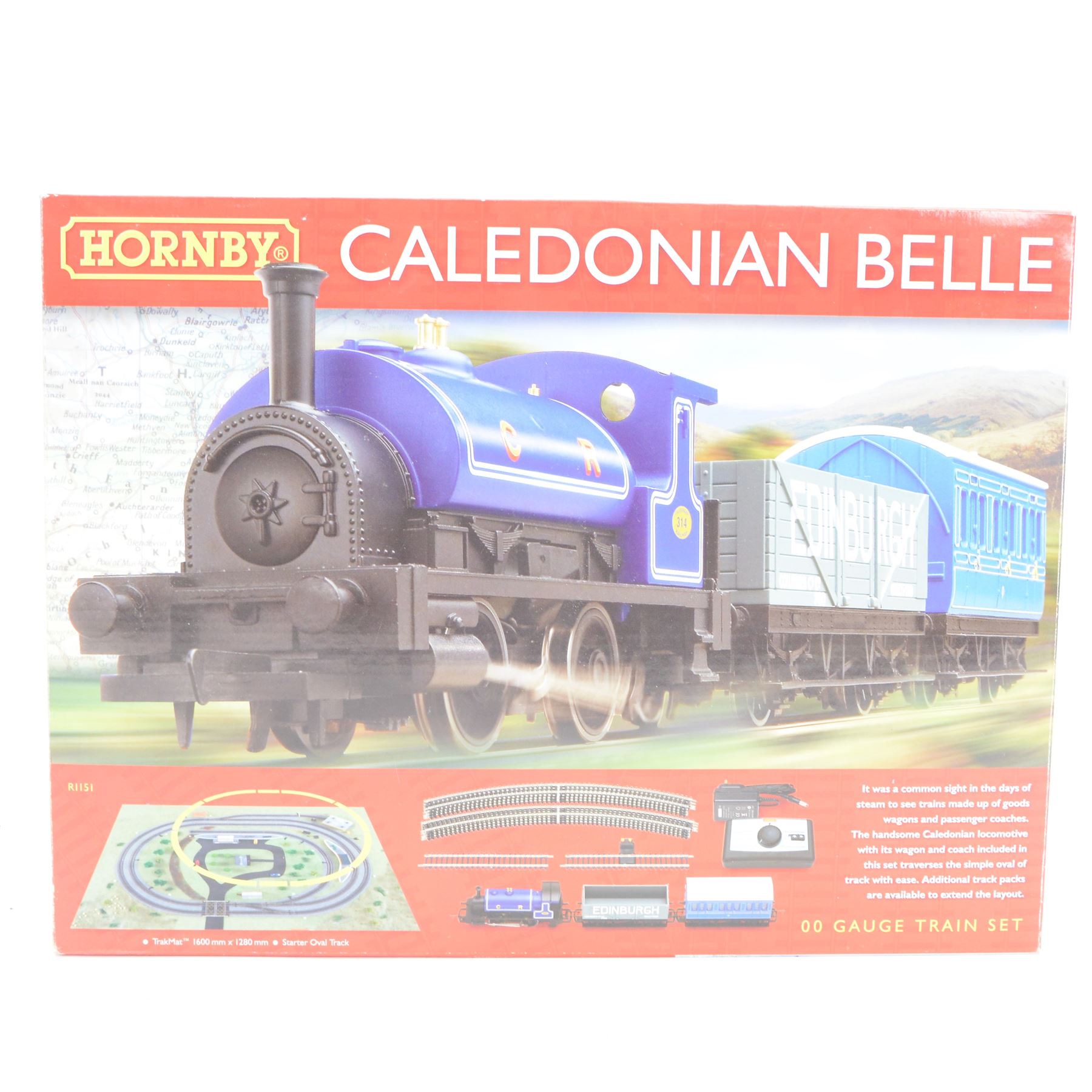Three Hornby '00' gauge train sets, comprising R1157 'West Coast Highlander', R692 'Midland Belle' and R1151 'Caledonian Belle', all boxed 