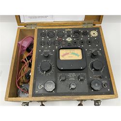 Taylor valve tester, model 45A, serial no. 64749, contained within a fitted wooden case