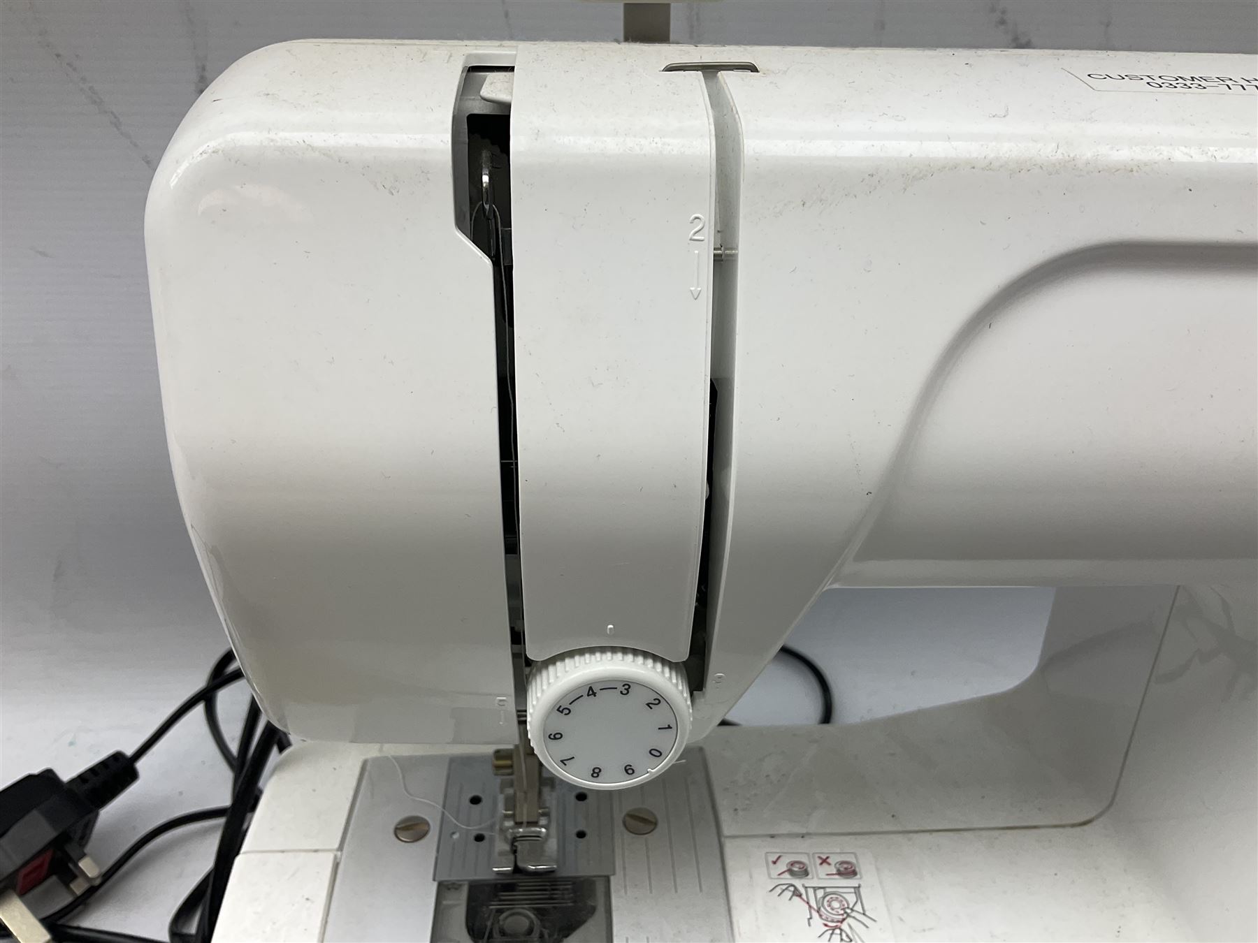 Brother LS14 sewing machine, with foot pedal and power cable, H30cm