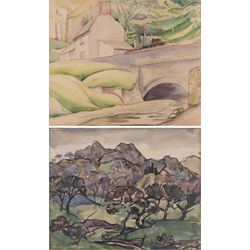 Helen Marguerite Steinthal (British 1911-1991): Forest Before the Hills, watercolour unsig...