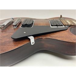 2012 American Gibson Les Paul Studio electric guitar, retro fitted with iron gear pick-ups, push-pull 'pots', roller bridge, string butler and locking machines, serial no.115321594, L99cm overall; in Gibson soft carrying case.