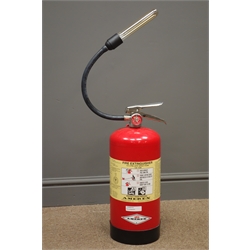  Fire extinguisher lamp with filament bulb, H80cm (max) (This item is PAT tested - 5 day warranty from date of sale)  