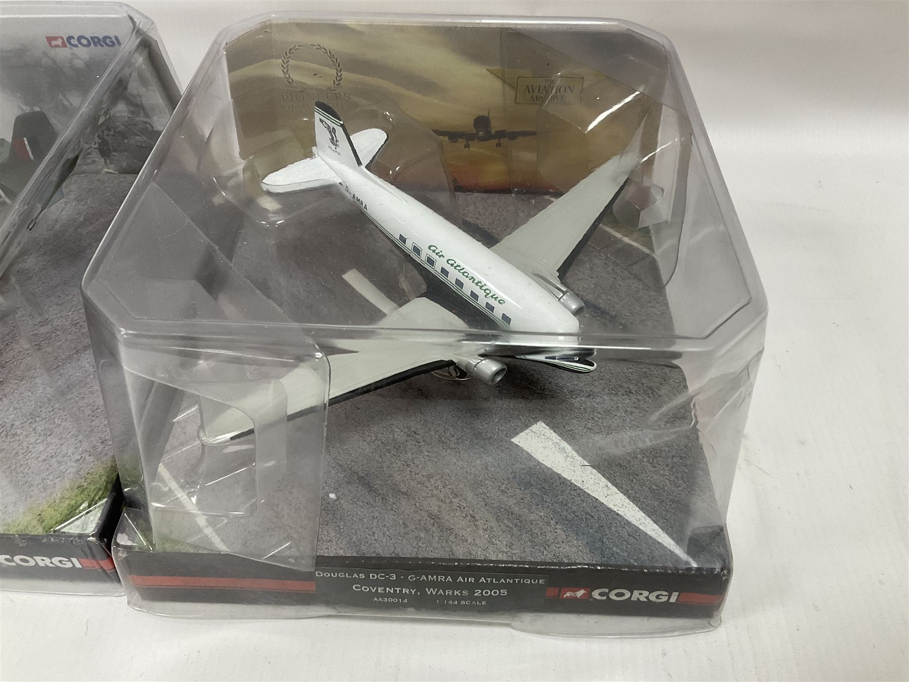 Corgi - five die-cast models of WW2 aircraft; and five models of warships; all boxed (10)