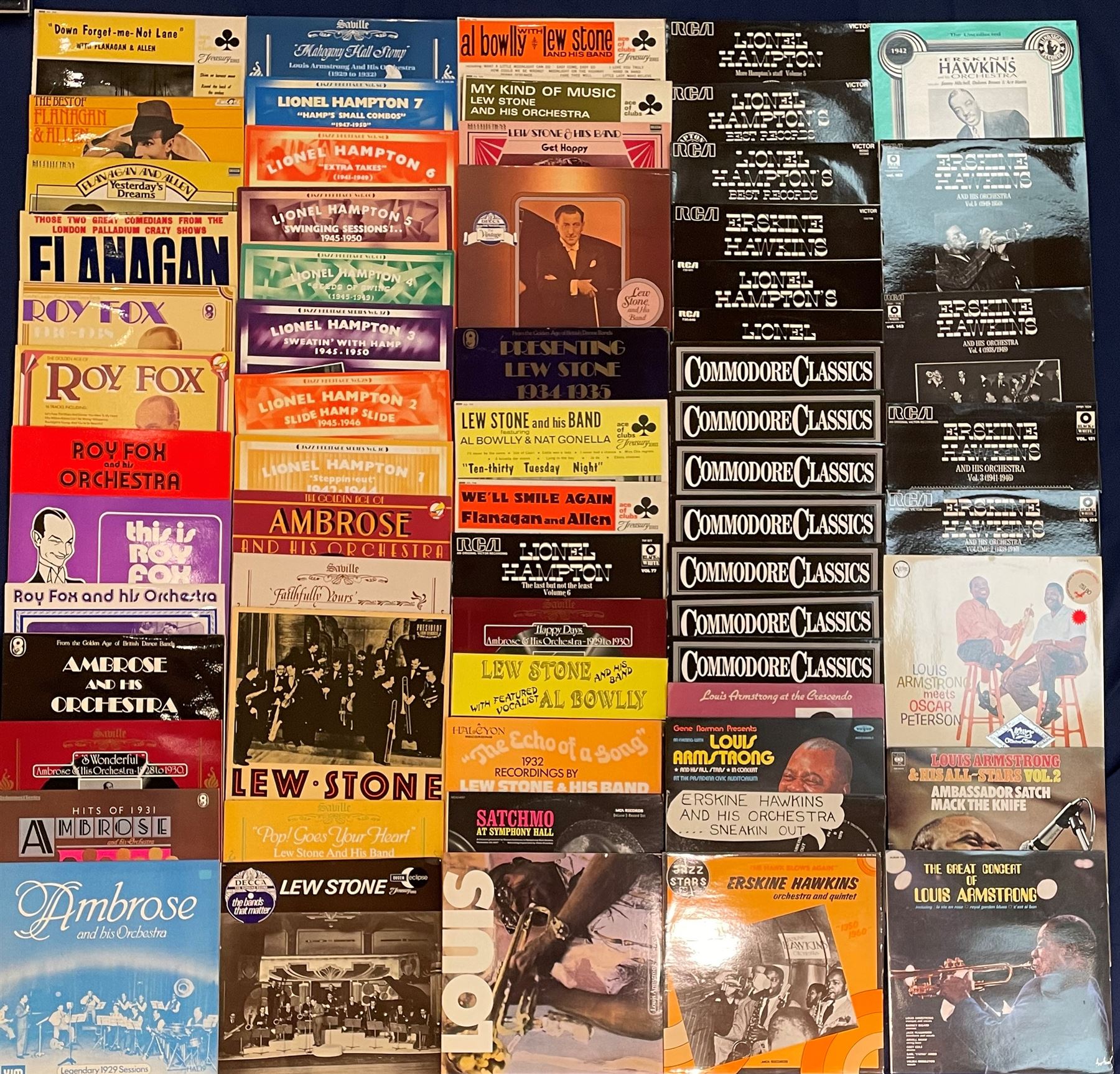 Mostly Jazz vinyl records including, 'La storia del jazz Great Swing
