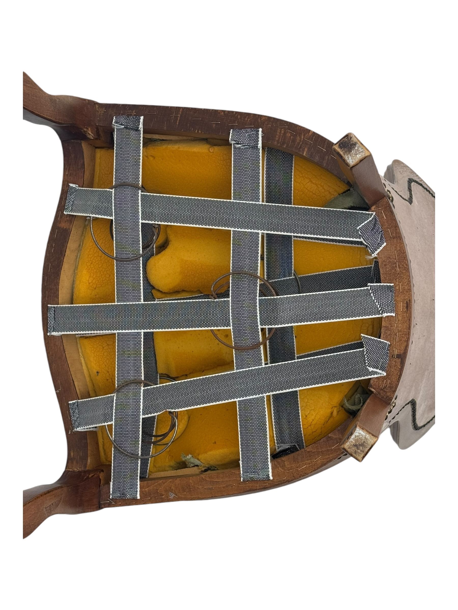 Victorian design beech framed nursing chair