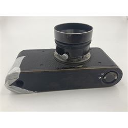 Leica DRP, Ernst Leitz Wetzlar camera body, serial no indistinct with 'Leitz Elmar 1:3.5 f=50mm' lens 