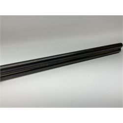 Czechoslovakian BRNO 12-bore side-by-side double barrel sidelock non-ejector sporting gun with Poldi electroplating, the action crudely inscribed '24040544 Pte. J. Ging 1st Battalion Loyal Regiment 1965-1968 Malta G.C.', walnut stock with chequered pistol grip and fore-end and thumb safety, one sling swivel, serial no.5199866, L114.5cm overall RFD ONLY AS LACKING VISIBLE PROOF MARKS