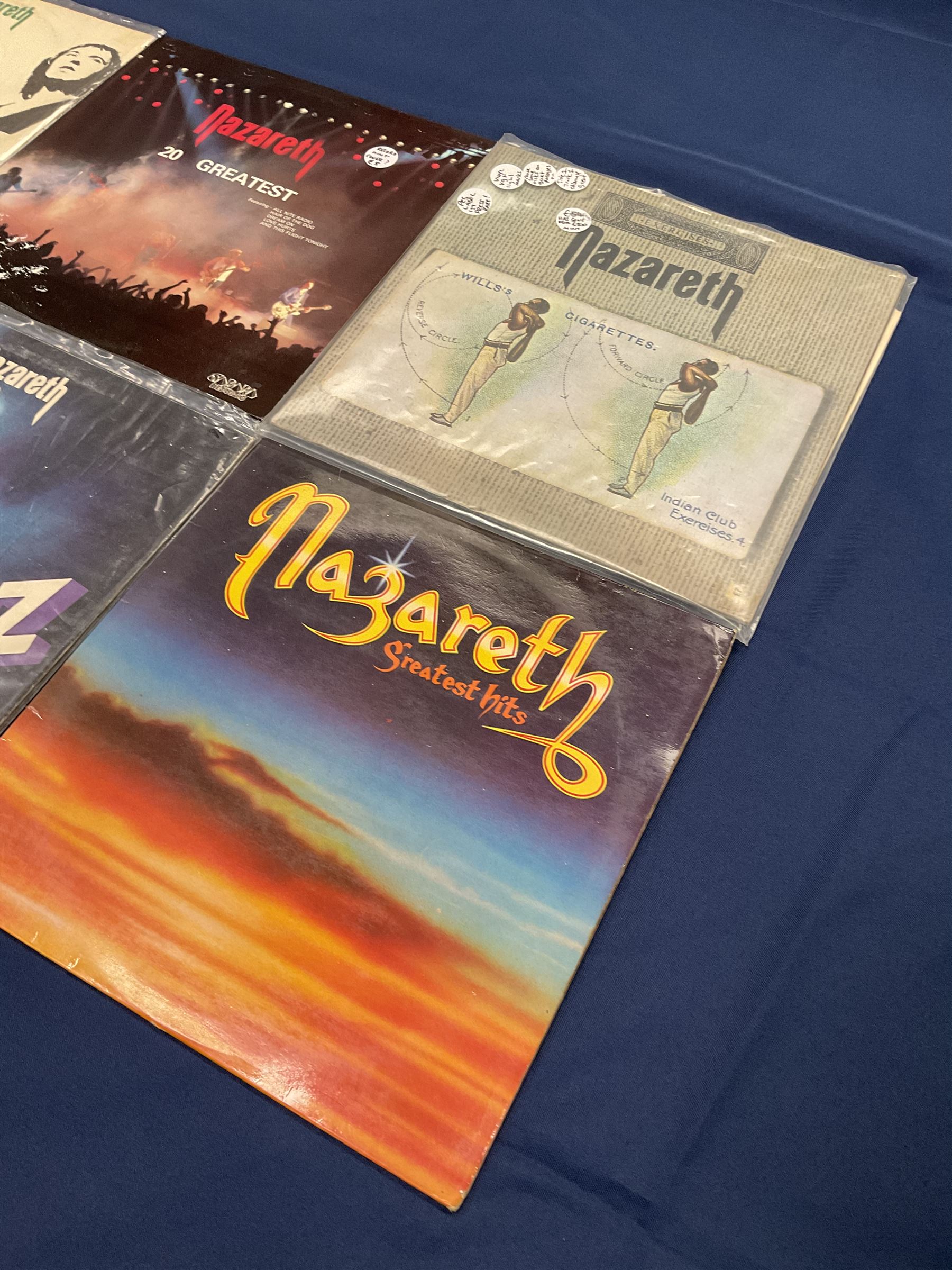 Nazareth vinyl LPs including 'Exercises', 'Raz Ama Naz', 'Loud 'N' Proud' etc (6)