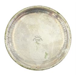 Rolex WWII military issue nickle plated, open face keyless lever pocket watch, Cal. 540, black dial with Arabic hour markers and subsidiary seconds dial marked A.12059, screw back case with broad arrow and markings A.10760 G.S.MKII