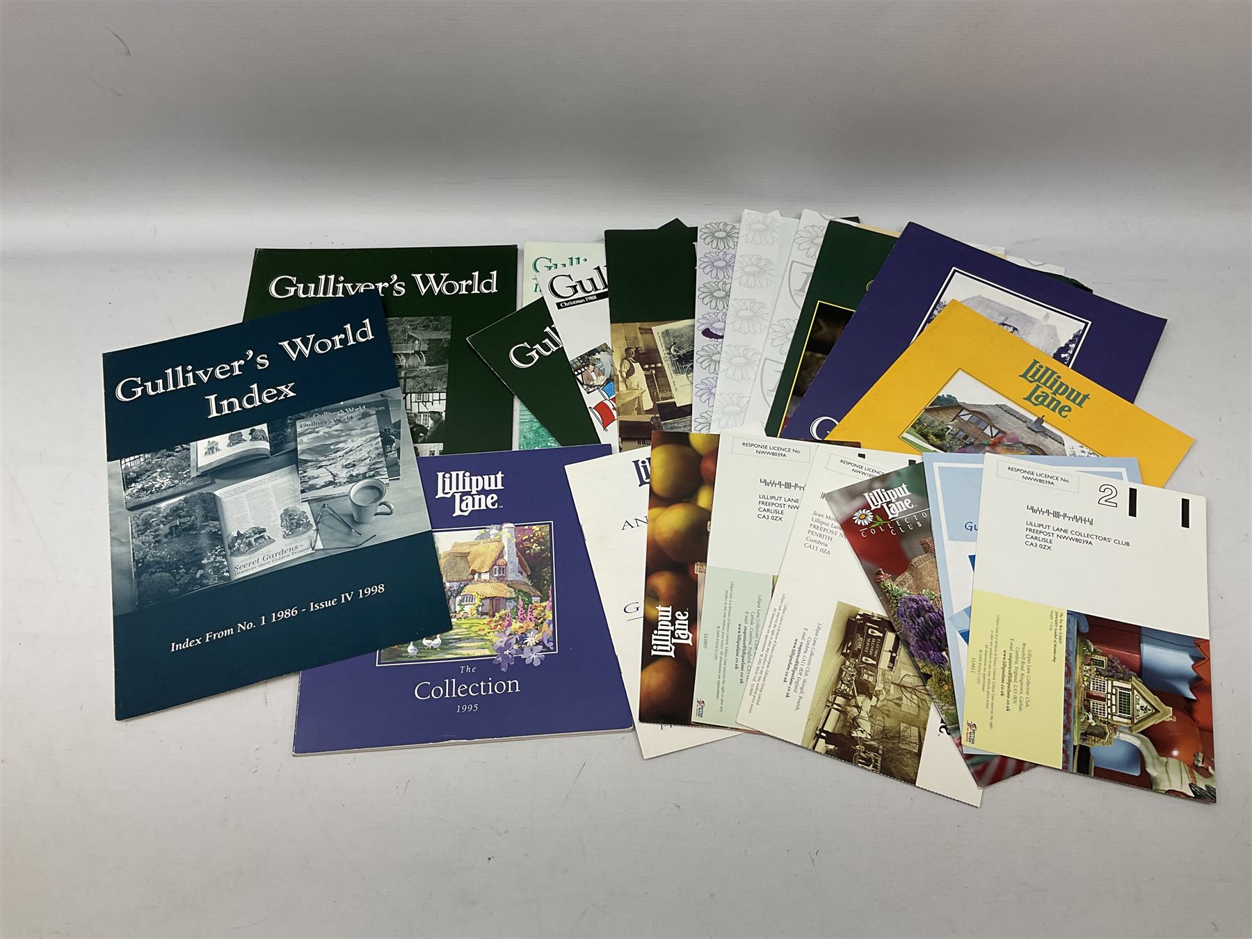 Lilliput Lane models to include 'Age of Steam' locomotives, comprising 'Coronation', 'Royal Sovereign', 'Mallard' and 'Flying Scotsman', together with limited edition 'Dawn of Steam' figure, all boxed, with various deeds, and further Lilliput Lane booklets and leaflets etc