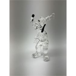 A Swarovski Crystal goofy h15cm, in original box 