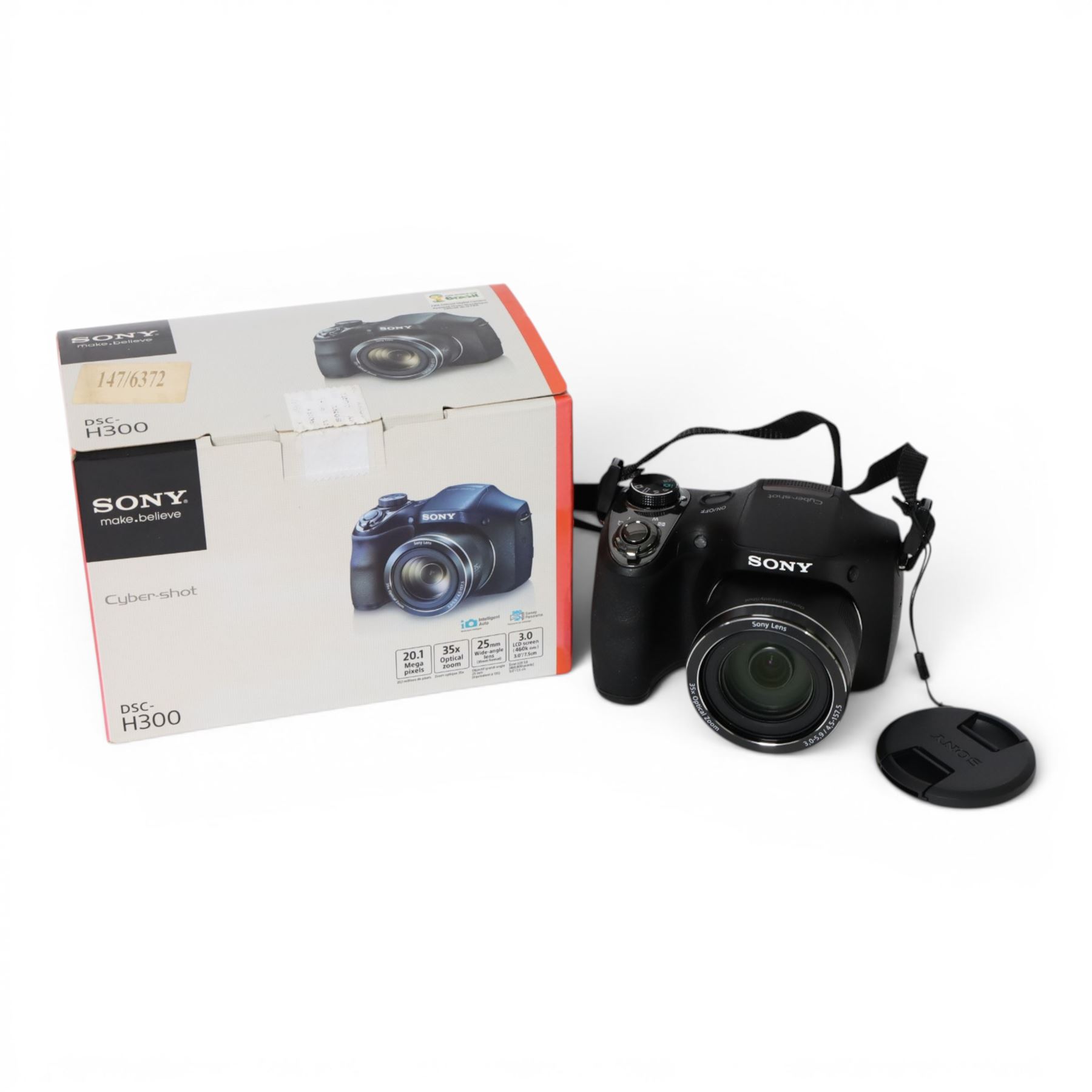Sony Cyber-Shot DSC-H300 digital camera, serial no. 0242246, boxed