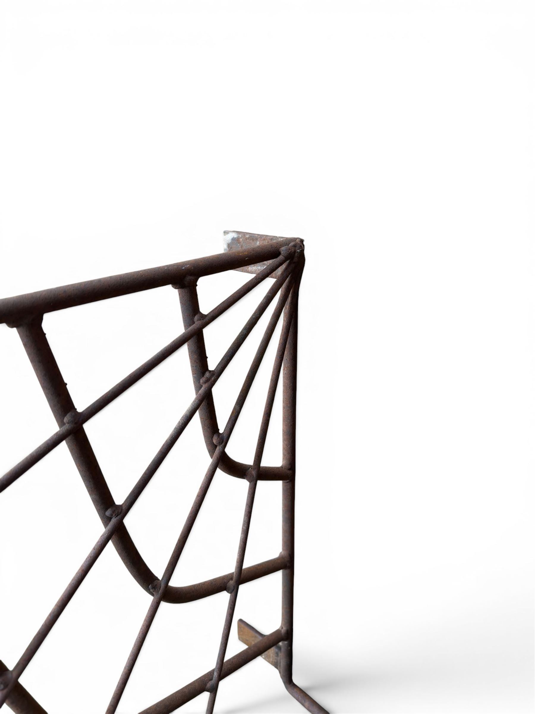 Large country stables wrought iron hay rack