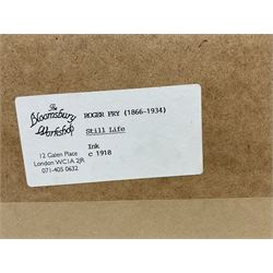 Roger Eliot Fry (British 1866-1934): 'Still Life', pen and ink unsigned c.1918, 36cm x 23cm 
Provenance: private collection, purchased The Bloomsbury Workshop, Galen Place, London, label verso