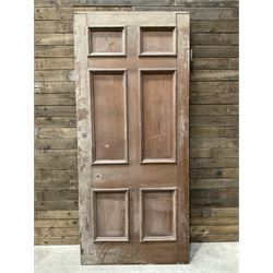 Five 19th century heavy pitch pine six panel doors

226cm x 99cm
228cm x 99cm
228cm x 100cm
228cm x 100cm
228cm x 99cm