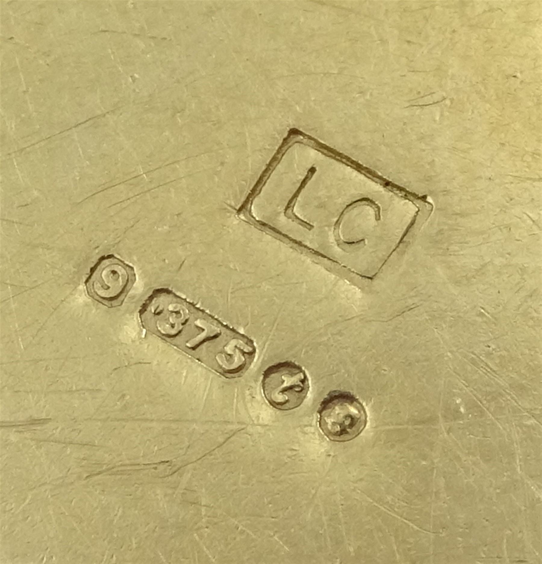 9ct gold curb chain bracelet, stamped 9.375, approx 33gm