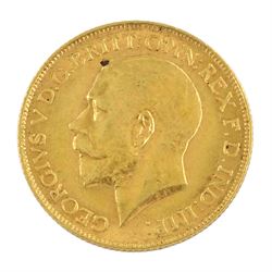 King George V 1914 gold full sovereign c