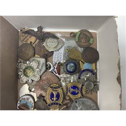 Commemorative medals and medallions, various fobs, badges etc