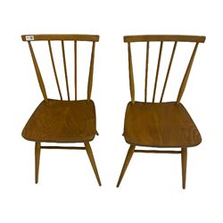 Pair of 1960’s Ercol stick back chairs